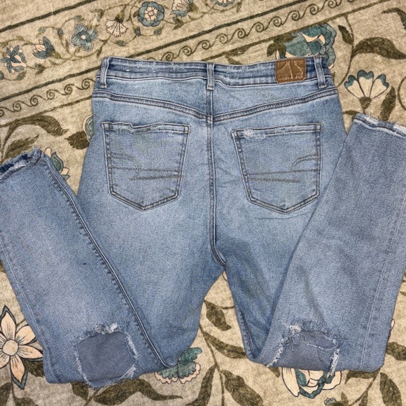American Eagle Outfitters Blue Straight Leg Jeans - Picture 4 of 4